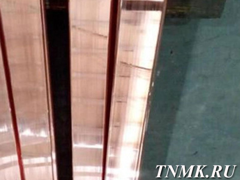 Труба медная профильная 15х15х1,5 М3 ТУ 48-21-295 купить в Ачинске