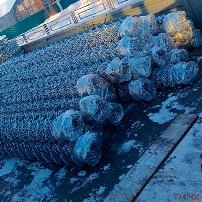 Сетка Рабица оцинкованная 50х50х3 мм в рулоне 1,5х10 м